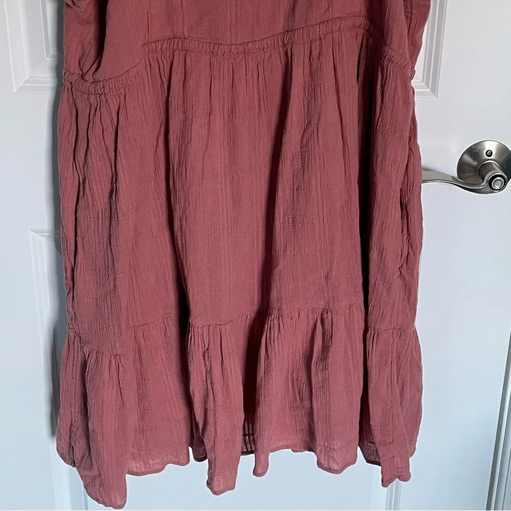 Madewell Mauve Pink Puff-Sleeve Mini Dress - Picture 12 of 16